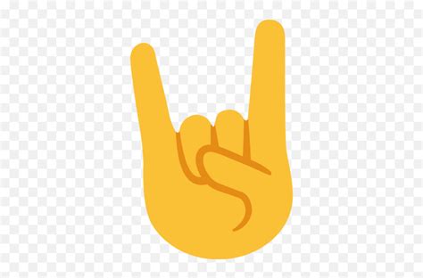 Sign Of The Horns Emoji - Emoji Metal,Metal Emoji - free transparent emoji - emojipng.com