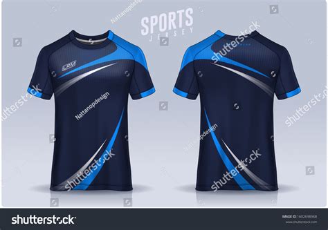 Tshirt Sport Design Template Soccer Jersey Stock Vector (Royalty Free ...