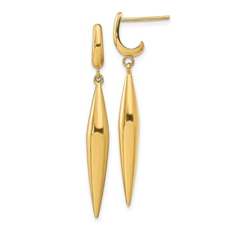 Buy 14K Polished Post Dangle Earrings - 41.6 mm | APMEX