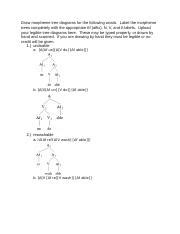 morpheme tree.docx - Draw morpheme tree diagrams for the following words. Label the morpheme ...