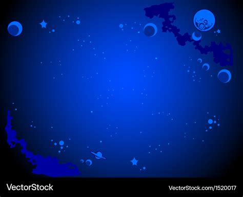 Outer space cartoon background Royalty Free Vector Image