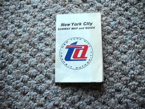 VINTAGE ORIGINAL NEW YORK CITY SUBWAY MAP AND GUIDE | #1809661334