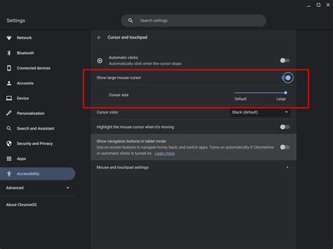 How to Make Mouse Pointer Larger on a Chromebook - Chrome Story