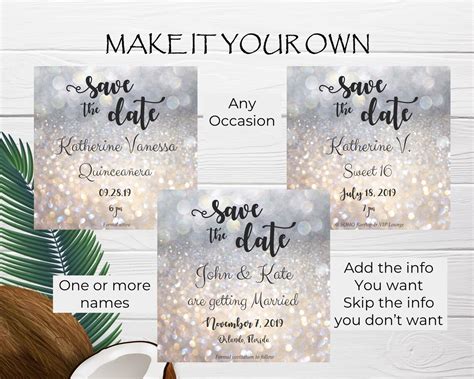 Save the Date Anniversary Invitation Instant Digital Download | Etsy