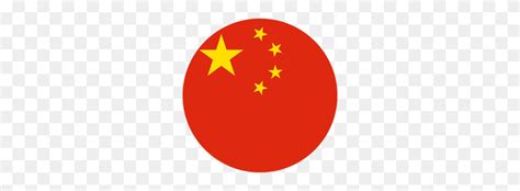 China Flag Vector - Circle Vector PNG - FlyClipart