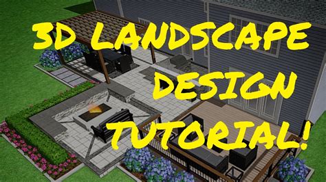 3D Landscape Design Tutorial - Realtime Landscape Architect / Uvision Software - YouTube