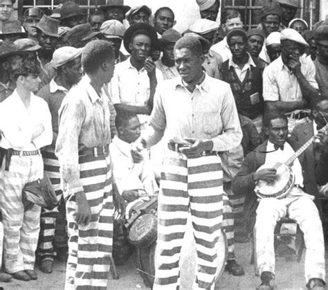 Florida Memory • African American Raiford prison inmates being filmed ...