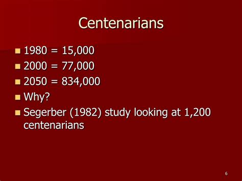 PPT - Life Expectancy, Aging, & Centenarian Research PowerPoint ...