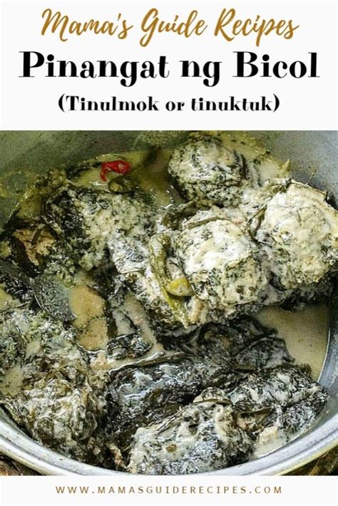 Pinangat ng Bicol (Tinulmok or tinuktuk)