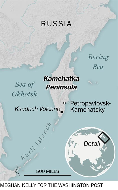 Kamchatka Peninsula Russia Map - Real Map Of Earth