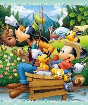 Mickey goes fishing (99 pieces) | Mickey mouse art, Disney wallpaper ...