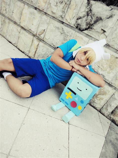 Finn and Bmo- Adventure Time Cosplay by andyblackstar on DeviantArt