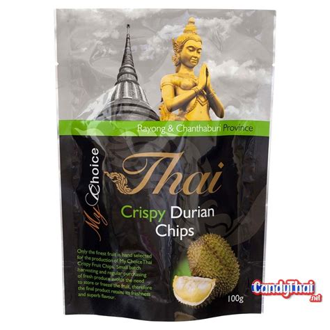 My Choice Thai Crispy Durian Chips 100g. - Candy Thai