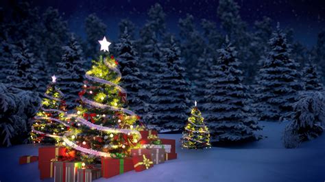 Fonds d'ecran 1920x1080 Jour fériés Nouvel An Arbre de Noël Cadeaux Illuminations de Noël ...