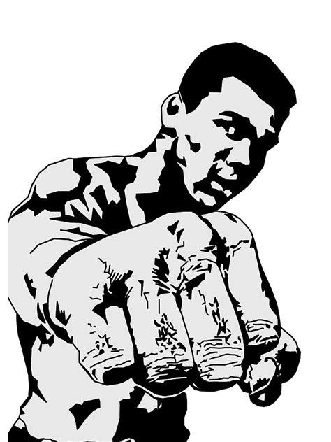 "Muhammad Ali Graphic Drawing" Graphic T-Shirt for Sale by BearMa