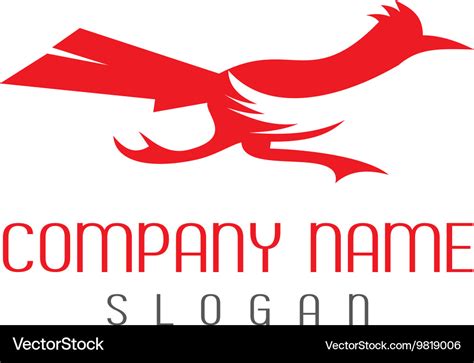 Roadrunner bird logo Royalty Free Vector Image