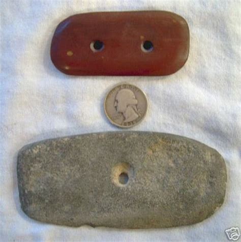 Ancient Native American Stone Gorget Pendant | #21725005