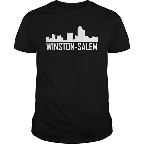 Winston Salem North Carolina City Skyline | North carolina shirt ...