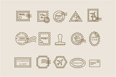 15 Postage Stamp Icons | Postage stamp design, Stamp design, Post stamp