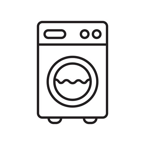 washing machine outline icon 13096580 Vector Art at Vecteezy