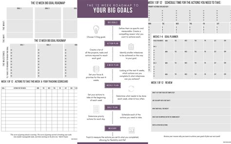 12 Week Goal Setting Worksheet - Free Printables