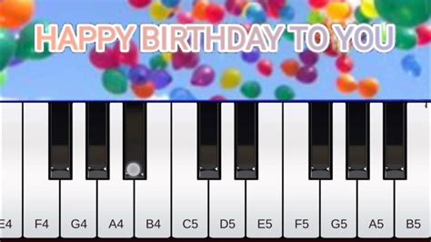 Happy Birthday to you song//Piano Tutorial (Easy process) - YouTube