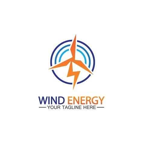 Premium Vector | Wind energy logo renewable energy icon with wind ...