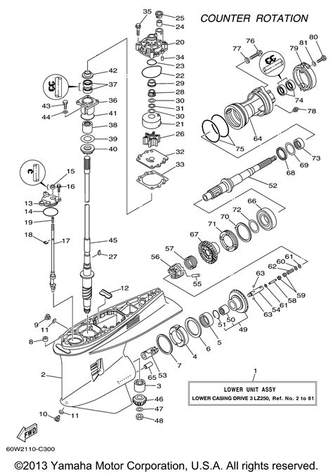 Yamaha | OUTBOARD | 250 HP | LZ250TXR | LOWER CASING DRIVE 3 LZ250 ...