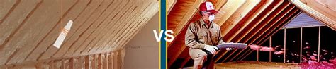 Blown Spray foam Insulation vs Fiberglass Costs and R-Values