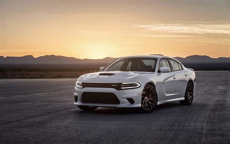 HD wallpaper: white sedan, mountains, background, Dodge, Charger, the ...