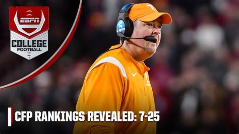 CFP Rankings No. 7-25 REVEALED | ESPN College Football