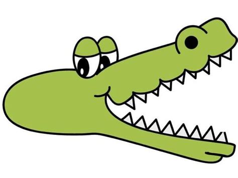 a cartoon crocodile with its mouth open