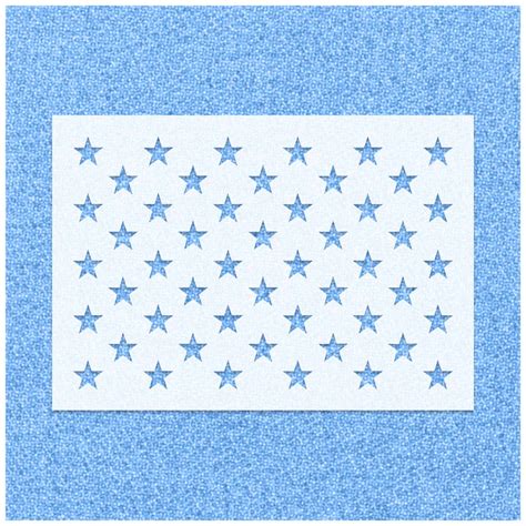 USA Flag 50 Stars Stencil | Stencilmonkey