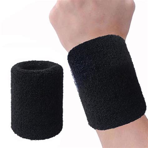 2Pcs Unisex Basketball Sports Cotton Sweat Band Sweatband Wristband ...