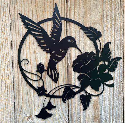 Hummingbird Metal Wall Art Decor - Etsy