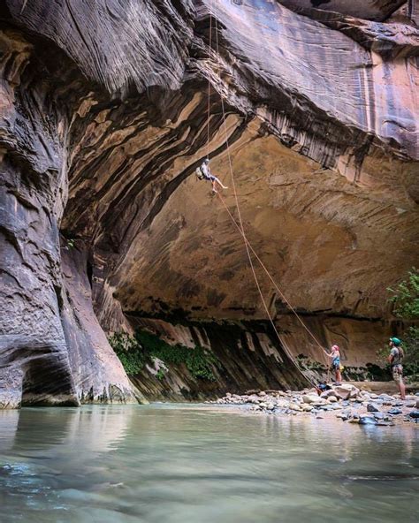 Last rappel out of not imlay in Zion NP. | Rappelling, Outdoor, Pics