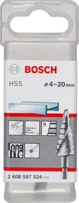 HSS Step Drill Bit, Hex Shank - Bosch Professional