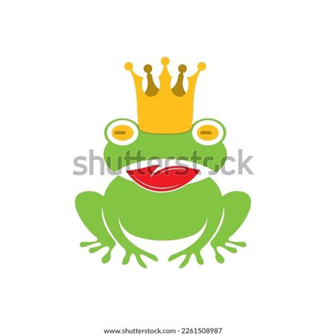 King Frog Logo Icon Template Design Stock Vector (Royalty Free ...