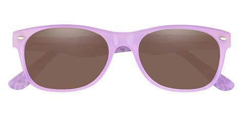 Hyde Rectangle Prescription Sunglasses - Purple Frame With Brown Lenses | Women's Sunglasses ...