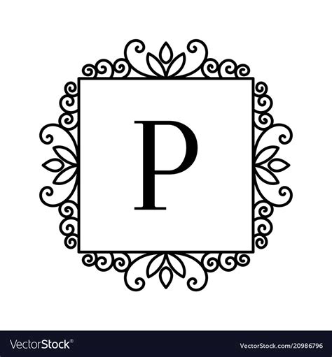 Vintage decor logo Royalty Free Vector Image - VectorStock