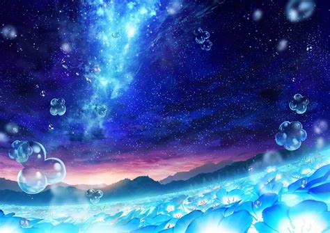 Download Starry Sky Anime Sky HD Wallpaper