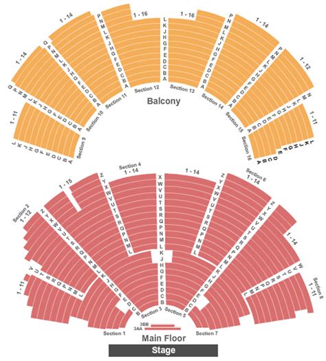 Ryman Auditorium Interactive Seating Map | Elcho Table