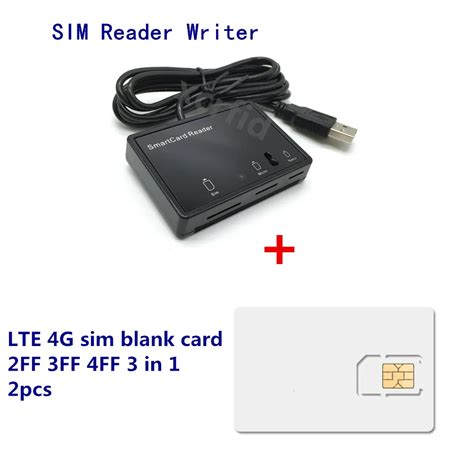 MCR3516 SIM Reader Writer Mini Nano Micro 2FF, 3FF, 4FF SIM Card Programmable Blank LTE USIM 4G ...