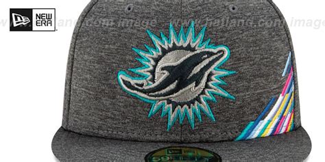 Miami Dolphins ONFIELD CRUCIAL CATCH Grey Fitted Hat