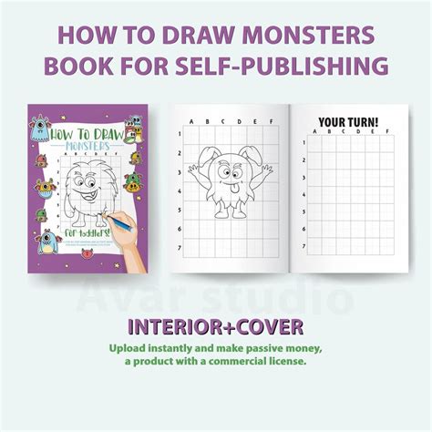 How to Draw Monsters Printable Activity BOOK for - Etsy