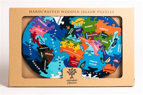 Map of the World, Map Jigsaw Puzzles | Alphabet Jigsaws