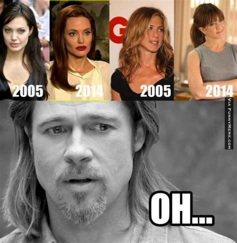 Funny memes u00 Brad Pitt epiphany | Funny celebrity memes, Celebrity ...