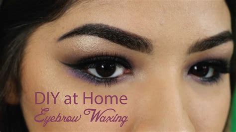 DIY at Home Eyebrow Waxing - YouTube