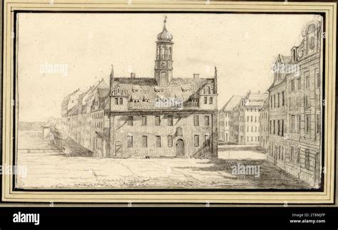 Series of Saxon views: The old town hall in Dresden-Neustadt, Johann Emanuel Goebel (Berlin 1720 ...