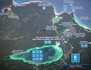 Bruce Peninsula National Park Trails map